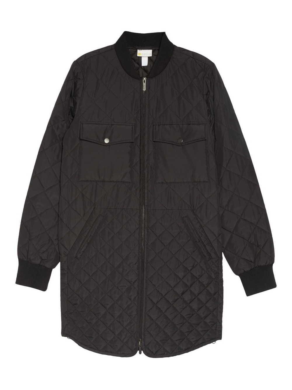 Zella Black Quilted Recycled Polyester Jacket S